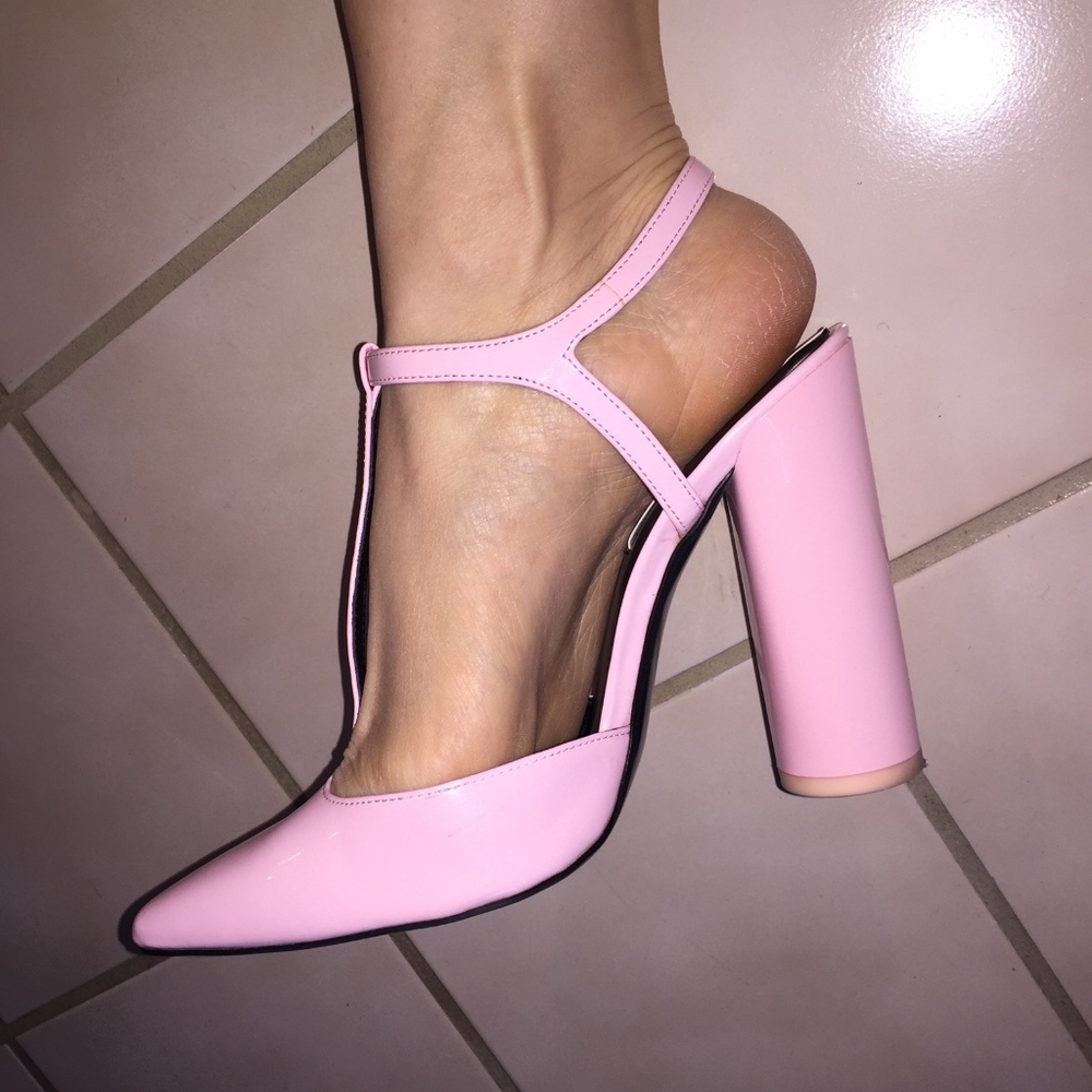 Zara Cotton Candy Pink Mary Jane Pumps